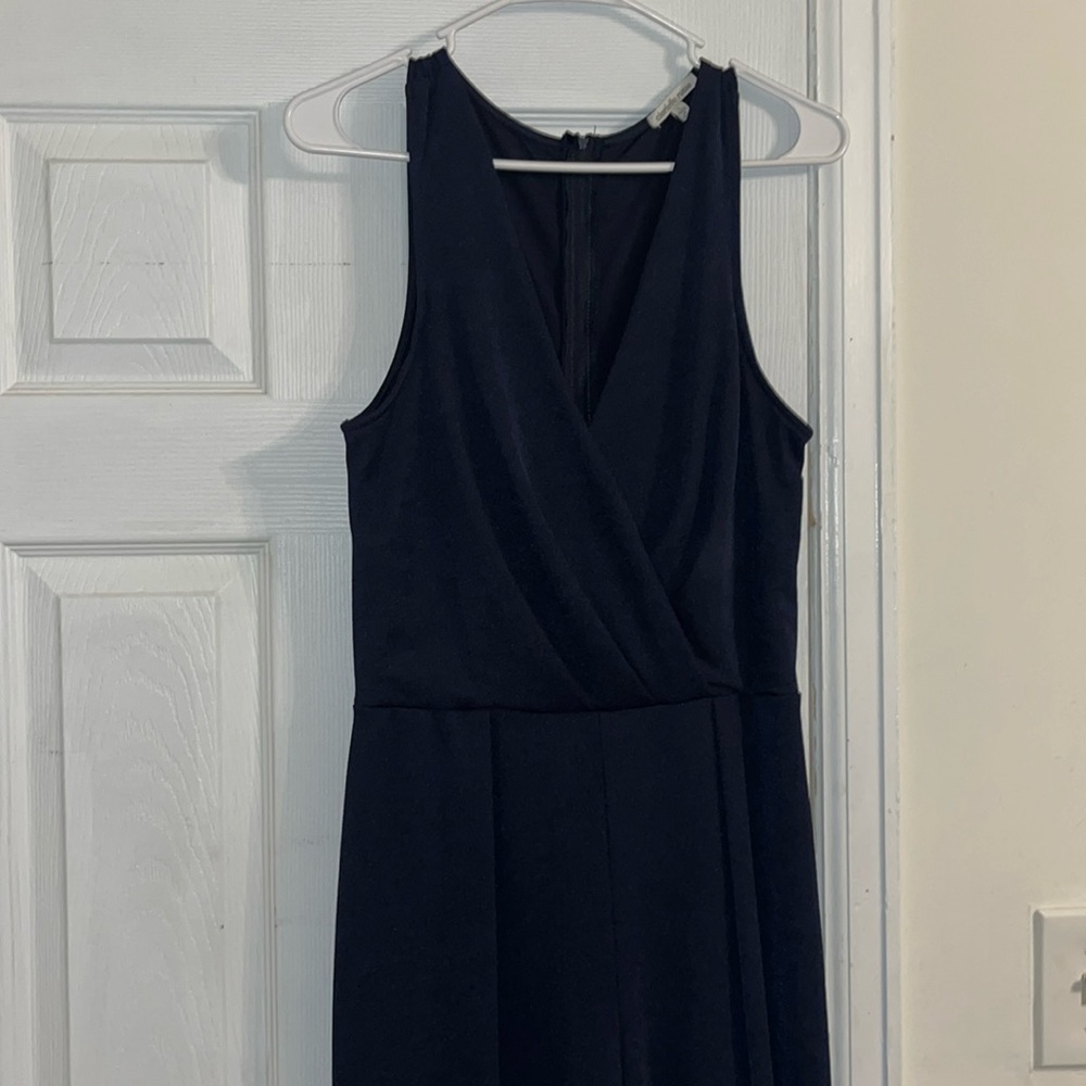 Dark Blue Sleeveless Charlotte Russe Jumpsuit Size L